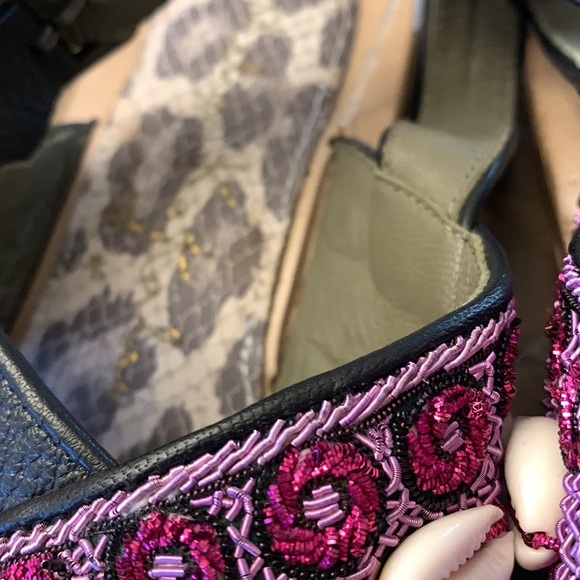 Anthropologie Meyer Kakalia sandals size 37 new without box embellished slingbac - Picture 8 of 11